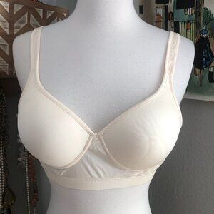 Sesilk Jade Pushup Underwire Mulberry Silk Bra Women's size M Nude Beige NWT's